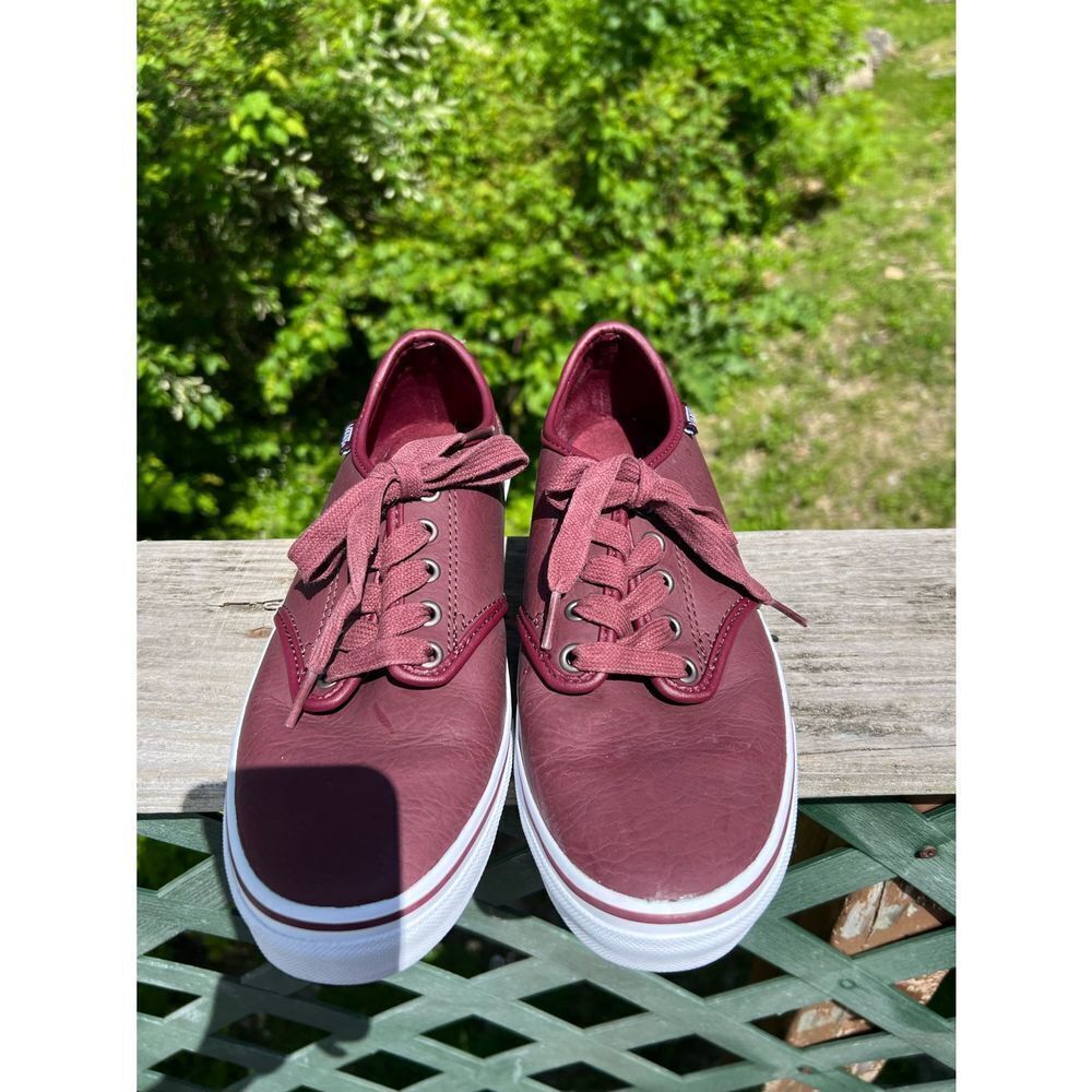 Vans Womans Comfycush Era Sneakers Sz 10 Burgundy - Picture 6 of 8